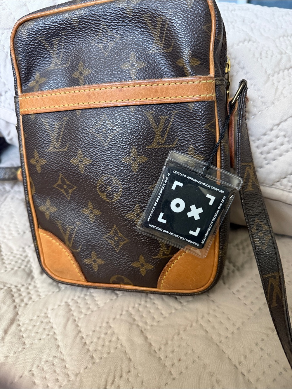 Louis Vuitton Monogram Crossbody in Brown and Tan - Picture 10 of 11